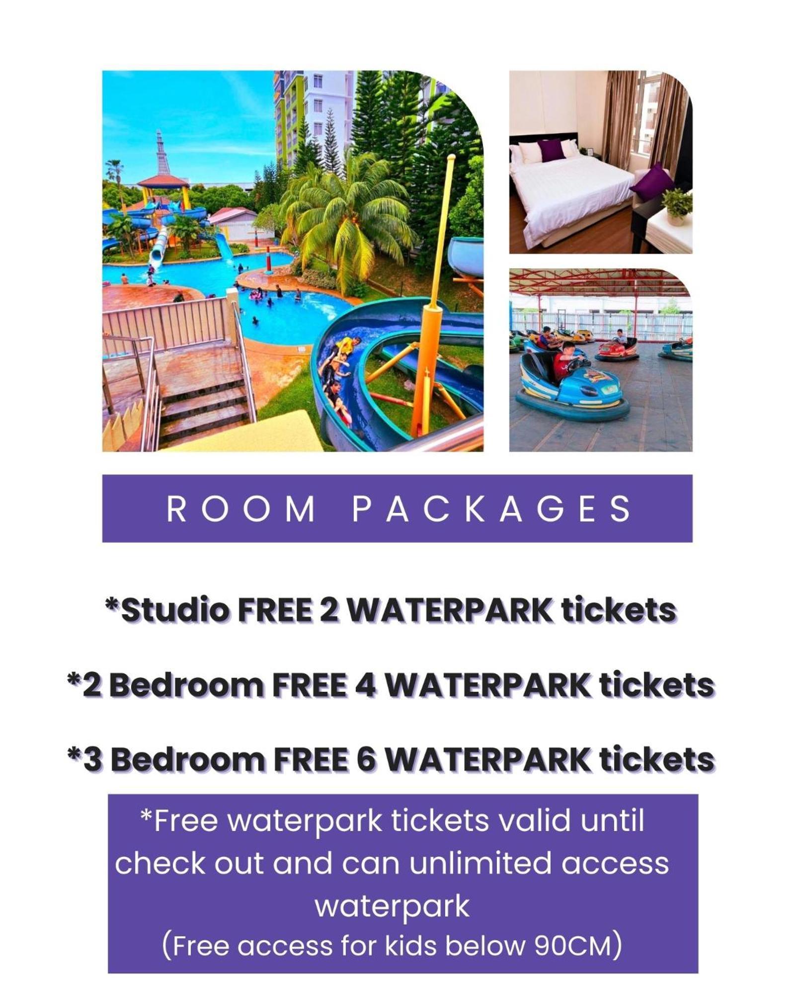 Melaka Town Area Top 1 Family Lovers Water Themepark Suites By Ggm Exterior foto